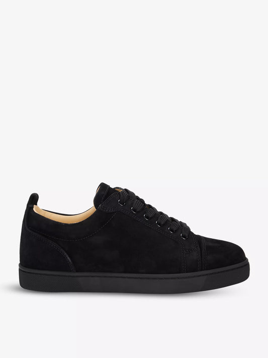 CHRISTIAN LOUBOUTIN Louis Junior flat suede mid-top trainers